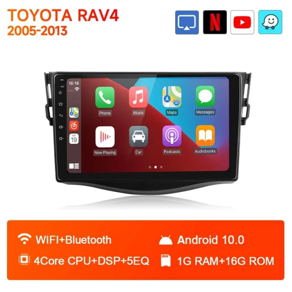 Android 12 Car Radio for Toyota RAV4 2005-2013 — Car Infotainment System, AutoSphere