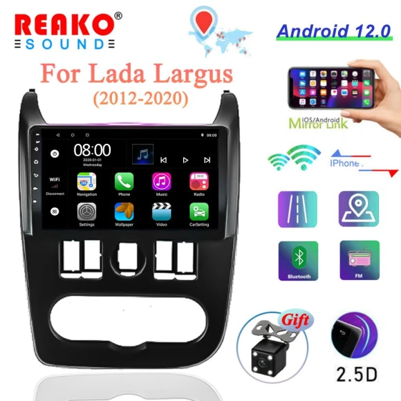 Android Car Multimedia Radio with GPS Navigation and CarPlay — Car Infotainment System, Reakosound
