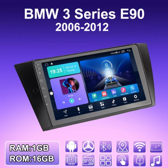 Android Car Radio Multimedia Player with GPS Navigation and WiFi — Car Infotainment System, ABMOSQ