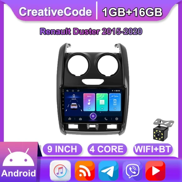 Android Carplay Multimedia Video Player with GPS Navigation and WIFI — Car Infotainment System, CreativeCode