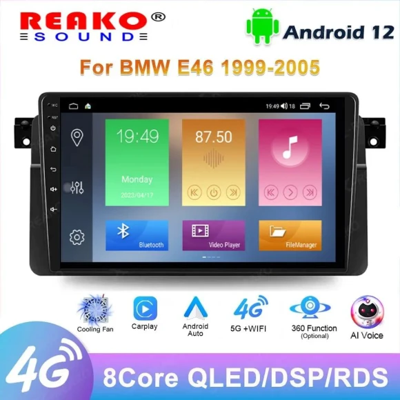 Android HD Car Radio with GPS Navigation, Audio, WIFI, Mirrorlink, FM, Bluetooth Player — Car Infotainment System, Reakosound