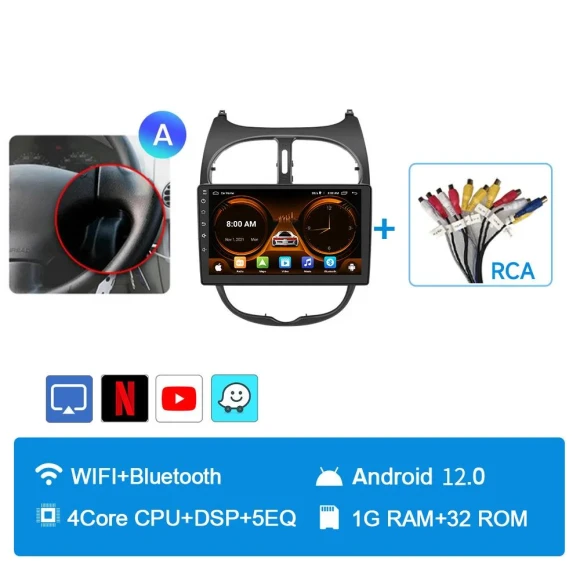 Car Radio with Wireless CarPlay and Android Auto — Car Infotainment System, JIUYIN