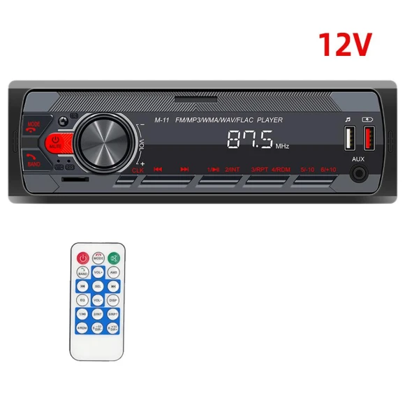 Car Stereo with Bluetooth, MP3 Player, FM Radio, USB, and Steering Wheel Control — Car Infotainment System, Auto Launcher