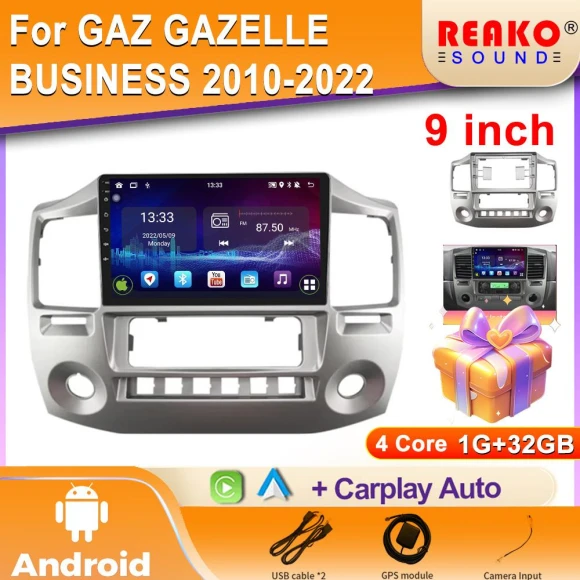 Car Stereo with GPS, Video Player, Wireless CarPlay and Android Auto — Car Infotainment System, Reakosound