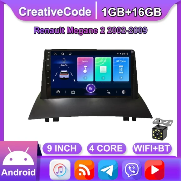 Wireless 9-inch Android Carplay Car Radio — Car Infotainment System, CreativeCode