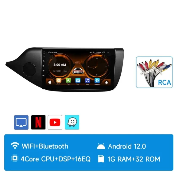 Wireless CarPlay Android Auto Radio — Car Infotainment System, JIUYIN