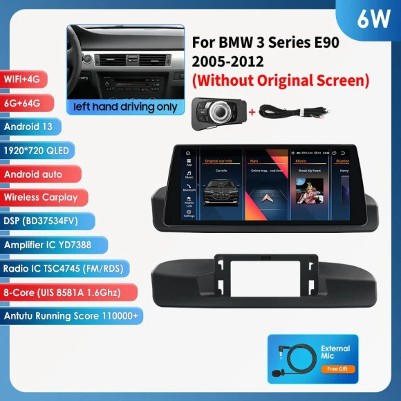 10.25 inch Car Stereo with Wireless CarPlay and Android Auto — Car Infotainment System, Hizpo