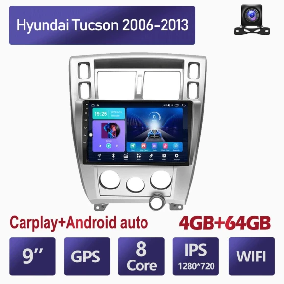 10-inch Car Radio with Android and CarPlay — Car Infotainment System, SuperM SL