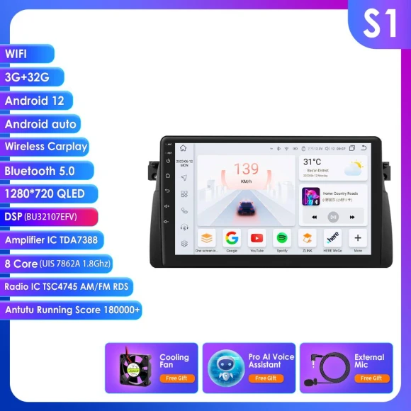 2 Din Android Car Radio — Car Infotainment System, OSSURET