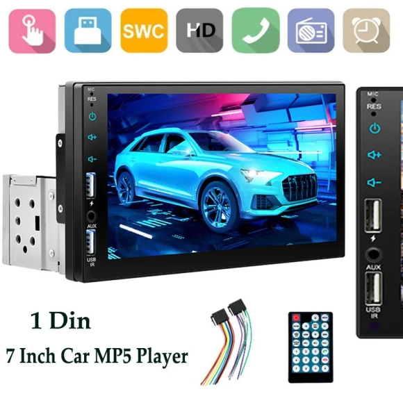 7-inch 1DIN MP5 Car Stereo — Car Infotainment System, icreative