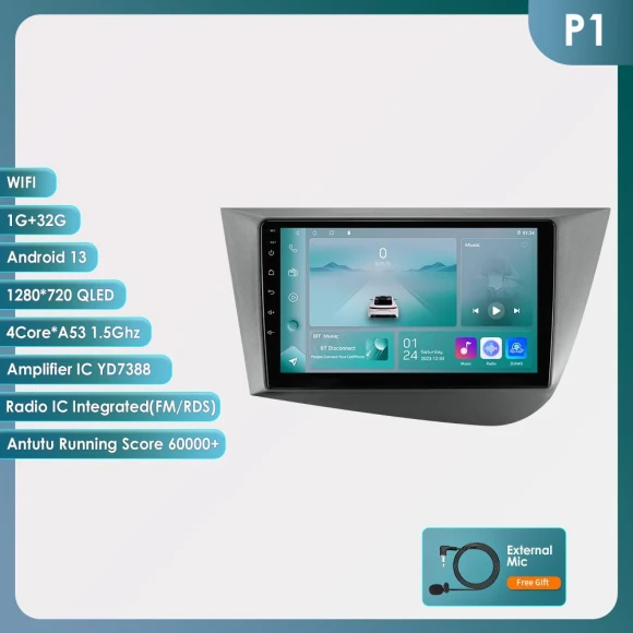 9-inch 2DIN Android Car Radio with CarPlay 4G — Car Infotainment System, OSSURET