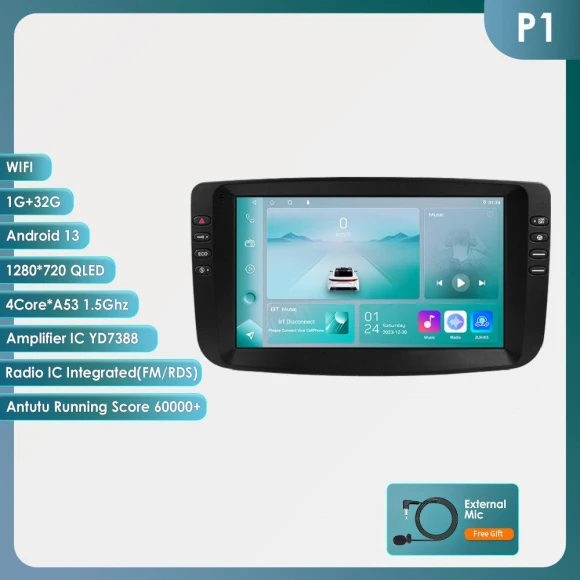 9-inch Carplay 4G 2 Din Android 13 Car Radio — Car Infotainment System, Hizpo