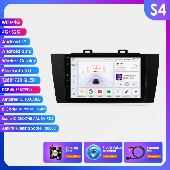 Android 13 Car Multimedia Radio with CarPlay and Navigation — Car Infotainment System, Hizpo