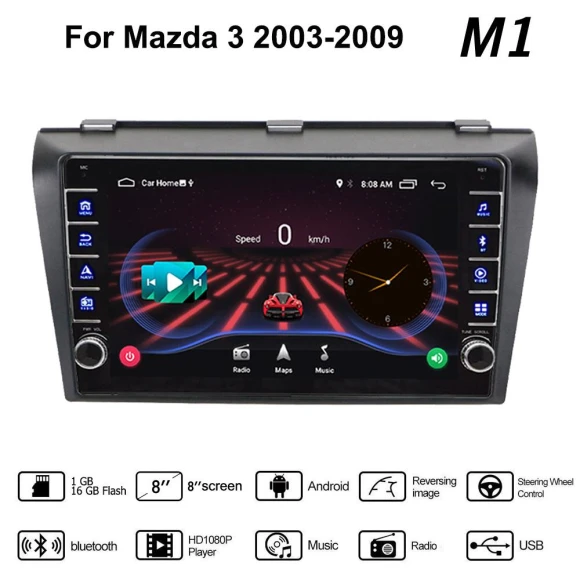 Android Car Multimedia Player with Navigation and CarPlay — Car Infotainment System, Yousui