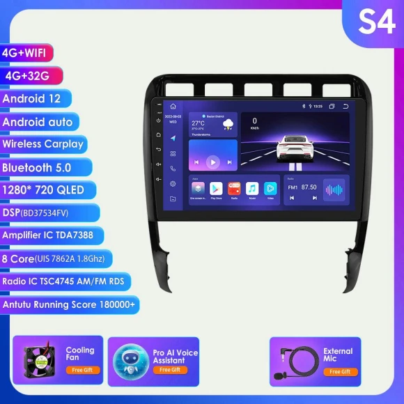 Android Car Multimedia System with GPS Navigation and CarPlay — Car Infotainment System, Hizpo