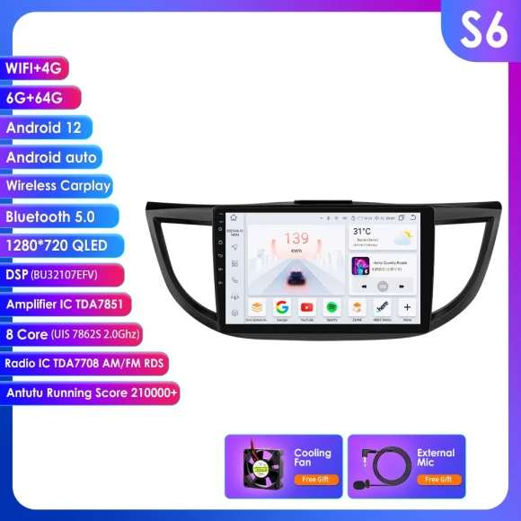 Android Car Radio Stereo for Honda CRV 2012-2018 — Car Infotainment System, Hizpo