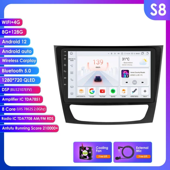 Android Car Radio with CarPlay — Car Infotainment System, OSSURET