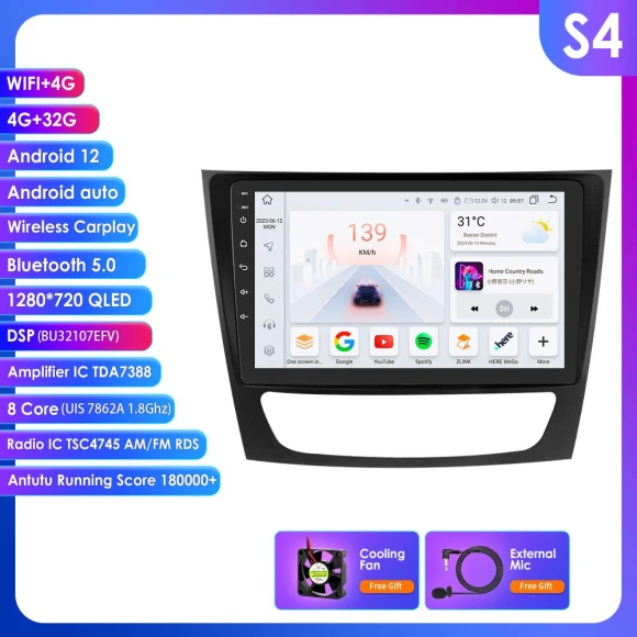 Android Car Radio with CarPlay — Car Infotainment System, OSSURET