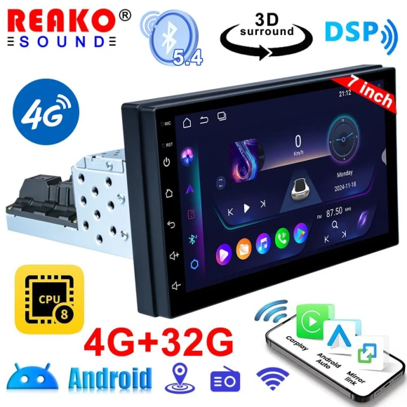 Car Multimedia Player with GPS Navigation — Car Infotainment System, Reakosound
