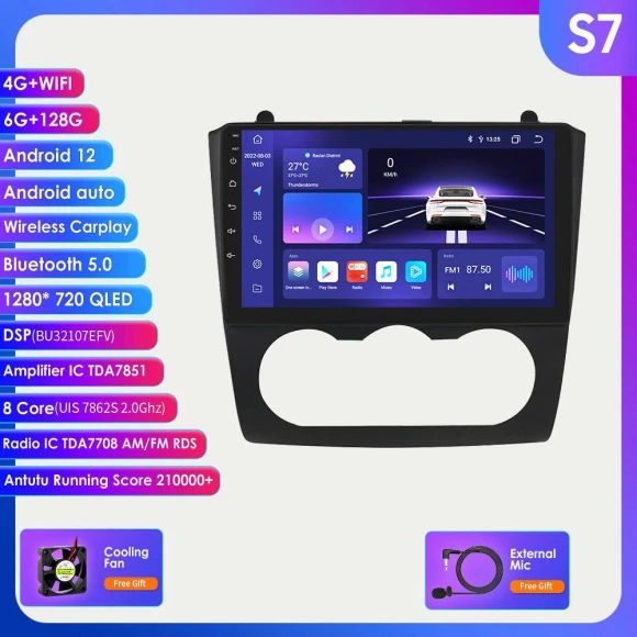 CarPlay AI Android 12 Car Stereo with GPS Navigation and Multimedia Screen — Car Infotainment System, Hizpo