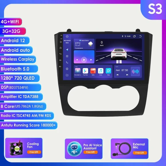 CarPlay AI Android Car Stereo with GPS Navigation — Car Infotainment System, Hizpo