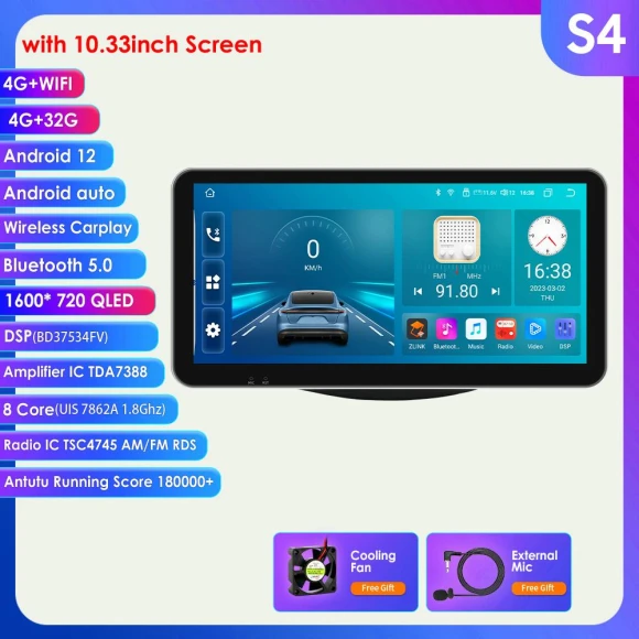 CarPlay and Android Auto Car Stereo — Car Infotainment System, Hizpo