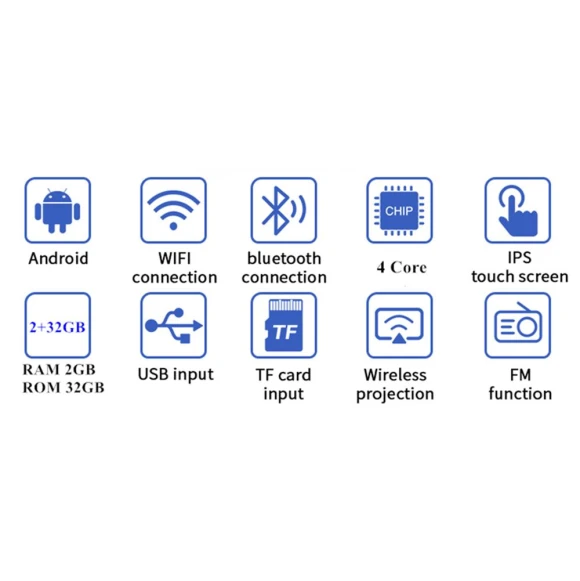 Headrest Tablet with WiFi and Bluetooth — Car Infotainment System, Direct supply Europe