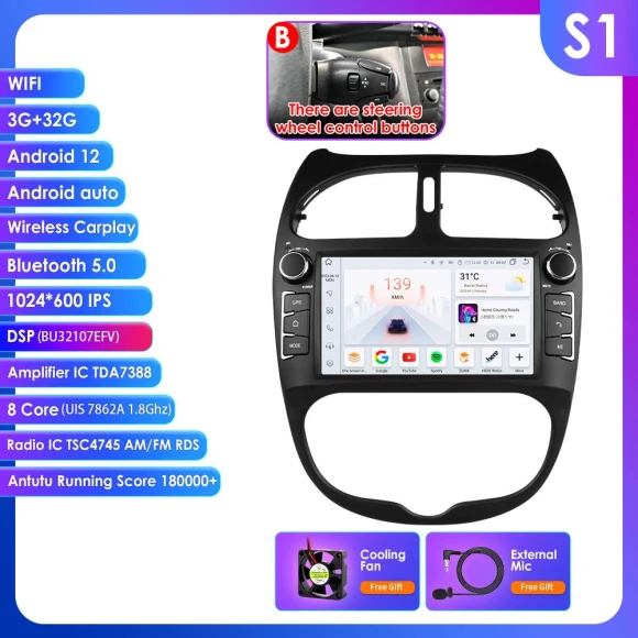 Intelligent Android Car Stereo — Car Infotainment System, OSSURET