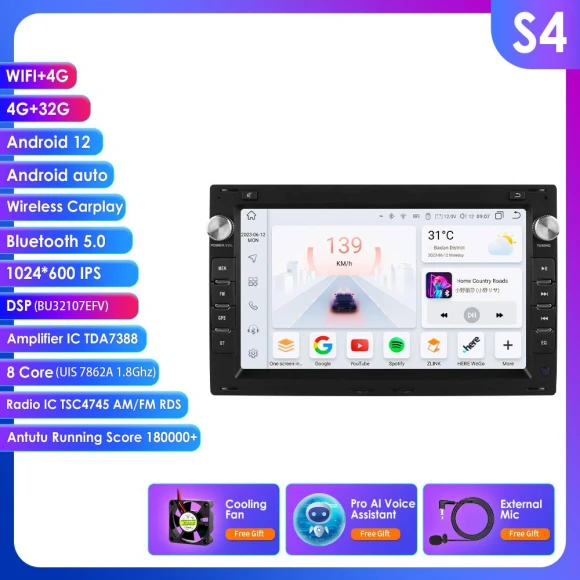 Intelligent Screen 8-Core DSP Car Multimedia Player — Car Infotainment System, Hizpo