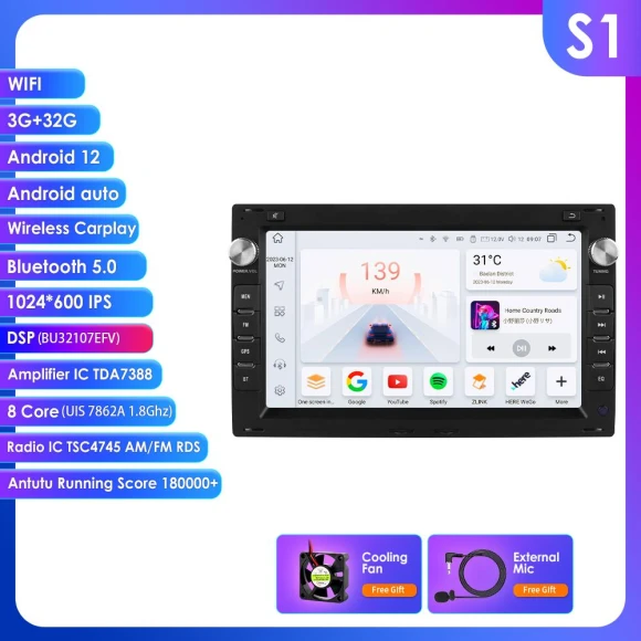 Intelligent Screen 8-Core DSP Car Multimedia Player — Car Infotainment System, Hizpo