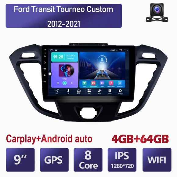 Multimedia Player with Android Auto, CarPlay, DSP, IPS Video, WiFi, Bluetooth, GPS Navigation — Car Infotainment System, SuperM