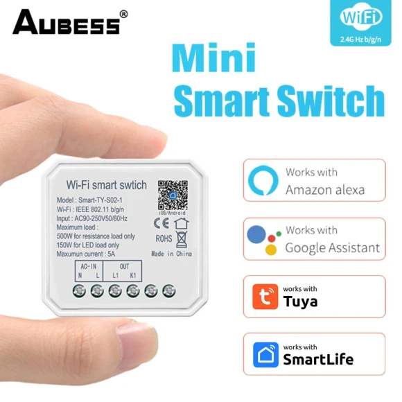 Smart Switch Module with Two-Way Control — Smart Switch, Tuya
