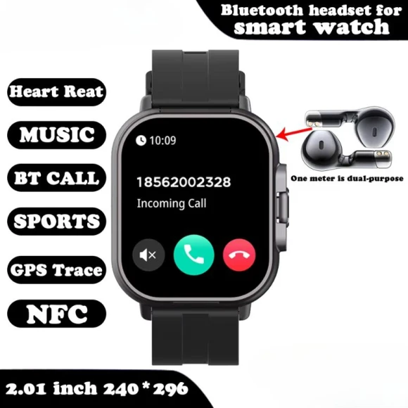 Smart Watch with Headphones — Smart Watch, ElectronicsHome