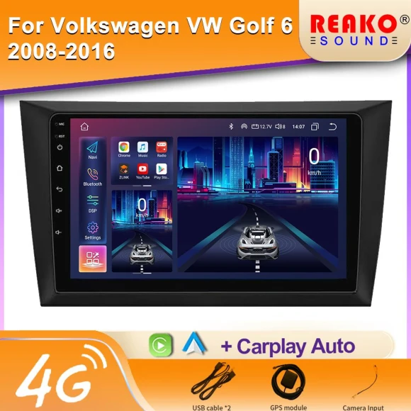 Wireless Carplay Android Auto Radio Car Multimedia — Car Infotainment System, Reakosound