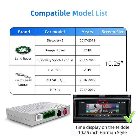 Wireless Decoder for CarPlay and Android Auto — Car Infotainment System, LEXXSON