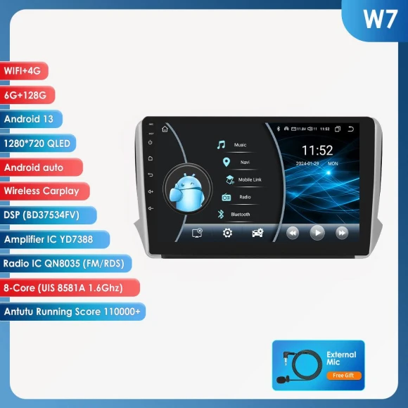 4G Android 10.1 Multimedia Stereo System — Car Infotainment System, OSSURET