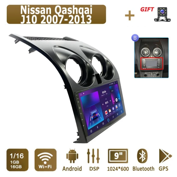 Android Car Radio for Nissan Qashqai J10 2007-2013 — Car Infotainment System, icreative