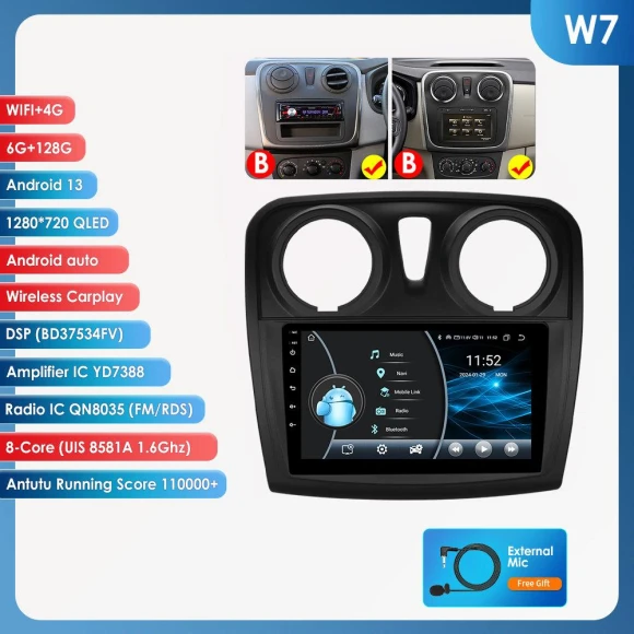 Car Multimedia Video Player with GPS and Intelligent Screen — Car Infotainment System, OSSURET