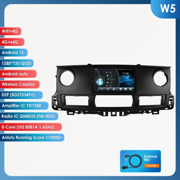 CarPlay Android Auto Navigation Touchscreen Multimedia Player GPS RDS Intelligent Screen Head Unit — Car Infotainment System, Hizpo