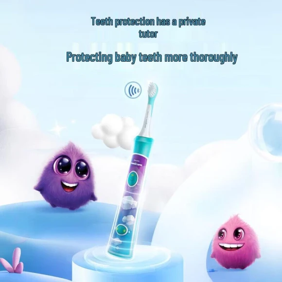Kids Bluetooth Electric Toothbrush with 2 Mini Brush Heads — Electric Toothbrush, Philips