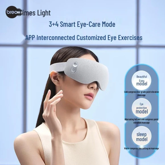 Smart Eye Massager with Hot & Cold Compress — Massage Gun, Breo