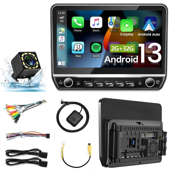 10-inch IPS Car Stereo with GPS Navigation and Video Player — Car Infotainment System, TOP HOME