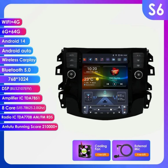 9.7 Inch Display Screen Carplay Android Multimedia Player — Car Infotainment System, OSSURET
