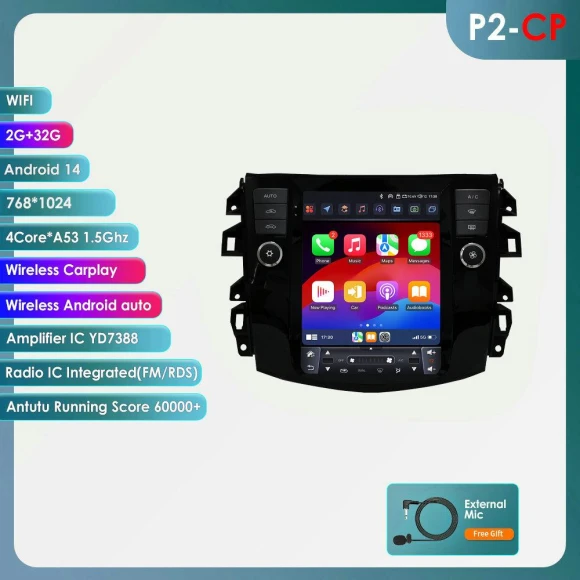 9.7 Inch Display Screen Carplay Android Multimedia Player — Car Infotainment System, OSSURET