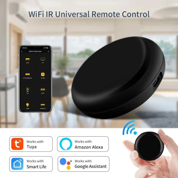 WiFi IR Control Hub Remote Control — Smart Home Hub, Tuya