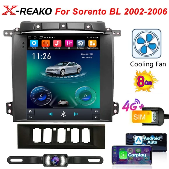 9.7-inch Android Multimedia Player with CarPlay and GPS — Car Infotainment System, Reakosound