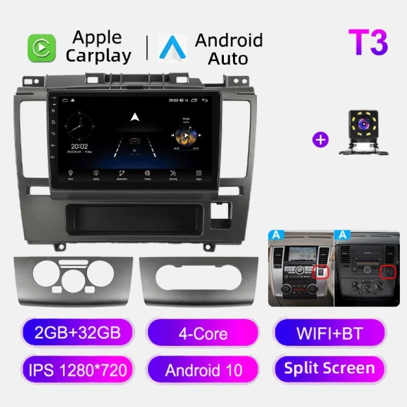 Android Auto CarPlay Multimedia Player with GPS Navigation — Car Infotainment System, GHLHS
