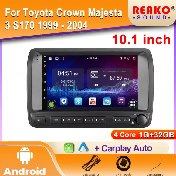 Android Car Radio with GPS Navigation and DVD Player — Car Infotainment System, Reakosound