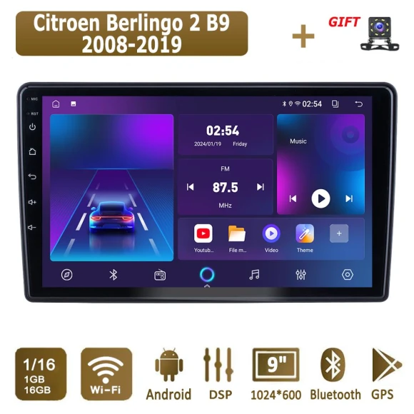 Android Carplay Car Radio Multimedia Player with GPS Navigation, Bluetooth, and WiFi — Car Infotainment System, icreative