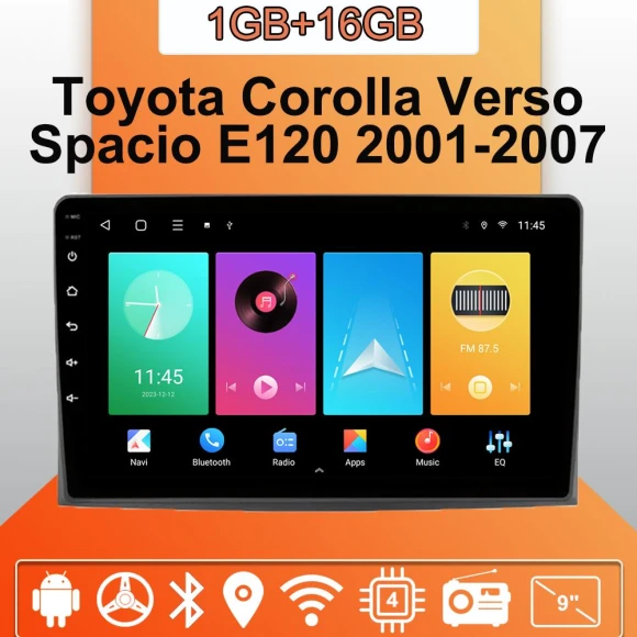 Android CarPlay Multimedia Stereo Head Unit with GPS Navigation, Bluetooth, and WiFi — Car Infotainment System, IJCRAZY